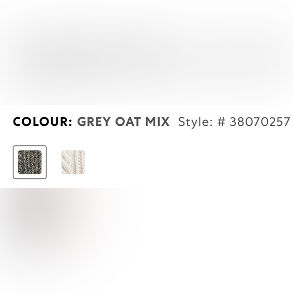 ▪️NWOT Roots Cabin Cable Cardigan in Grey Oat Mix - Picture 8 of 8